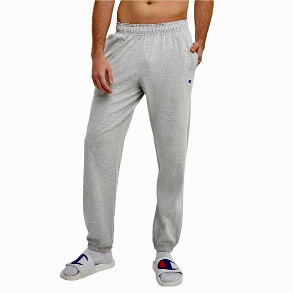 Champion TALL Cotton Jogger Heather Gray SZ LT! NEW! - Picture 1 of 14